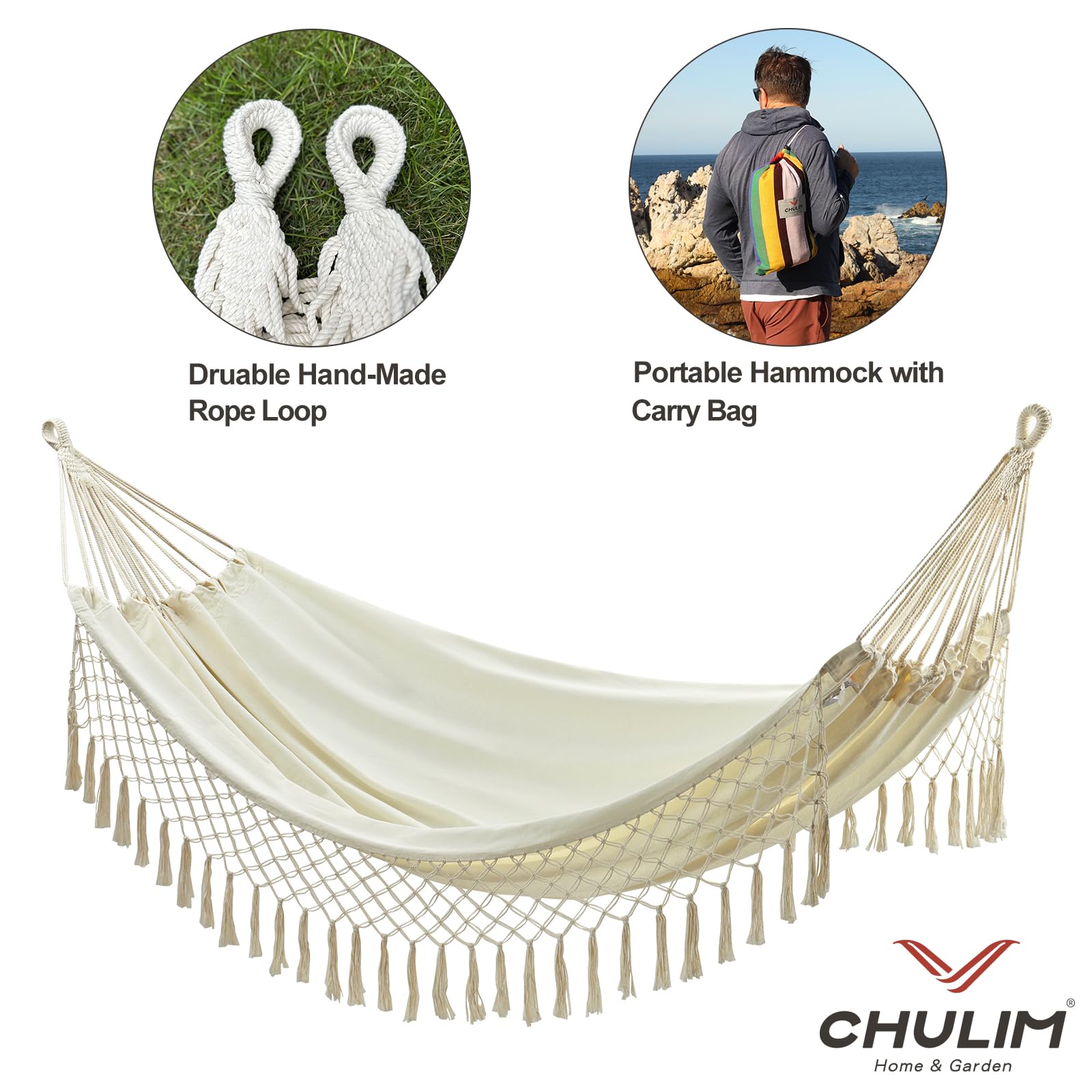 CHULIM backyard use showing comfortable outdoor lounging setup