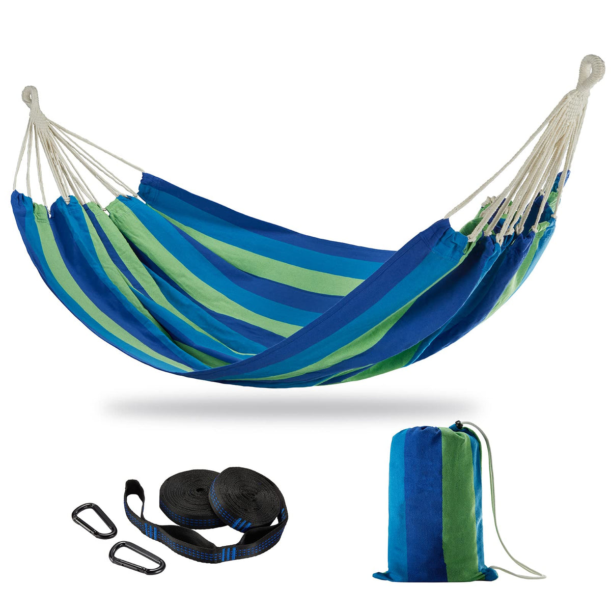 CHULIM Brazilian Double Hammock bed 240x160 cm in a cozy backyard setup for two