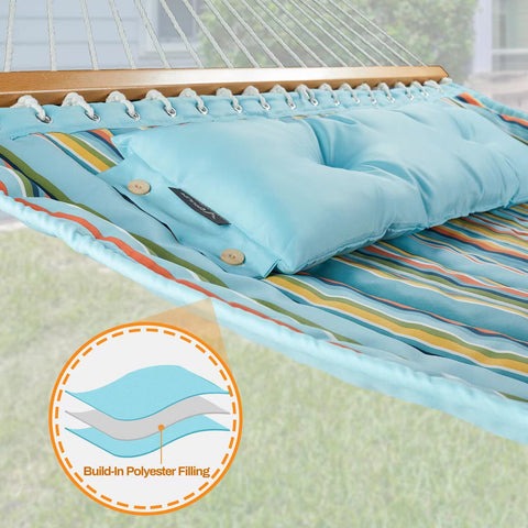 CHULIM hammock dimensions 78.7 by 55 inches maximize shared relaxation space.