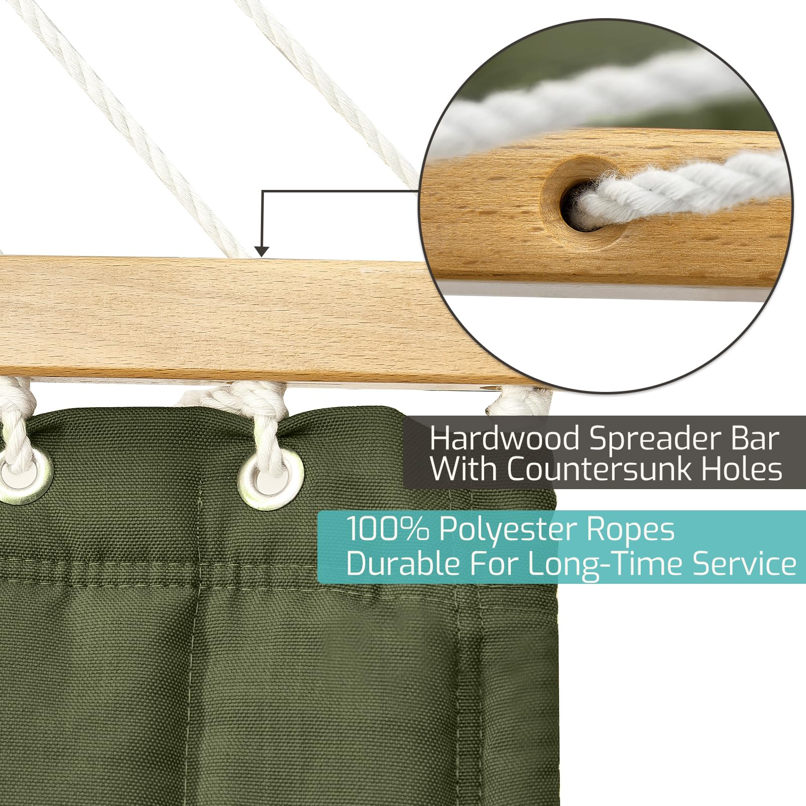 CHULIM hardware with S-hooks and chains enables easy hanging