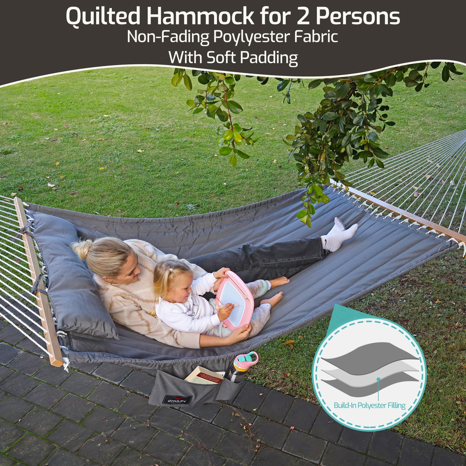 CHULIM hammock head pillow provides extra neck support for relaxing naps