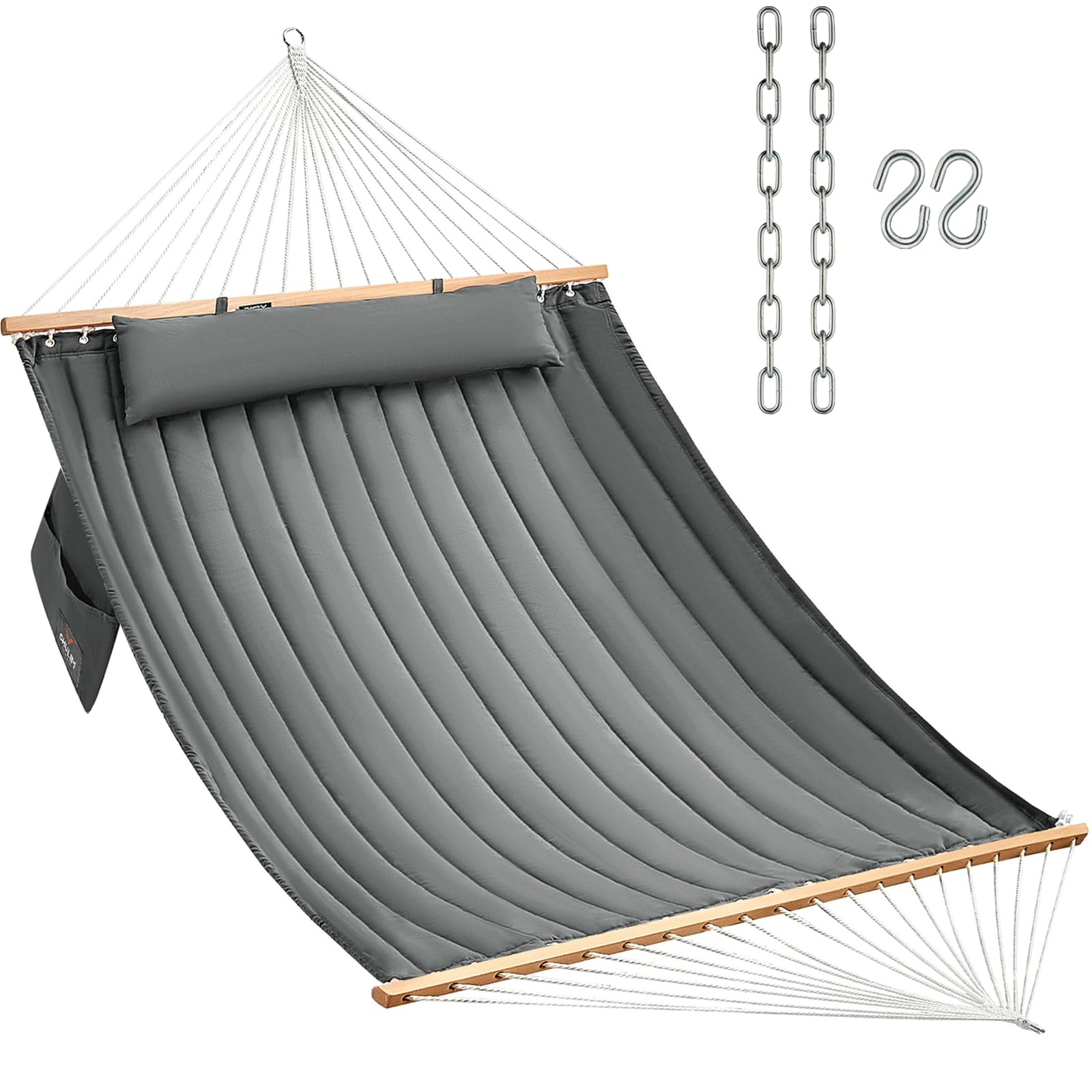 CHULIM hammock quilted design with 78.7" length and 55" width for spacious outdoor lounging