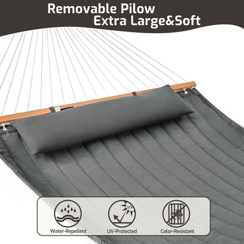 CHULIM hammock uses weather-resistant fabric that stays vibrant and dries quickly