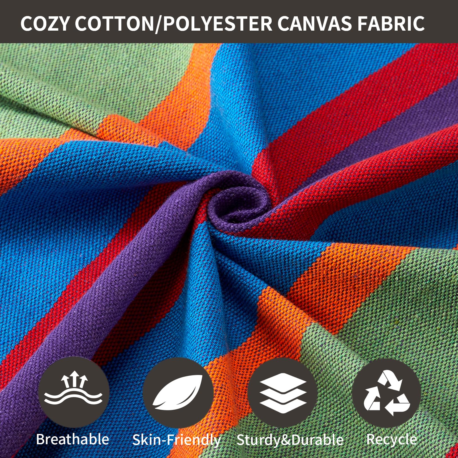 CHULIM soft cotton-polyester fabric provides breathable comfort for outdoor lounging.