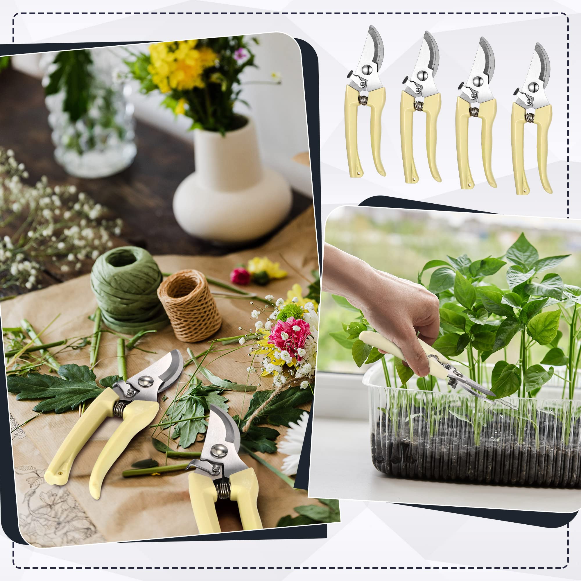 Chumia beige hand pruner collection for easy garden handling