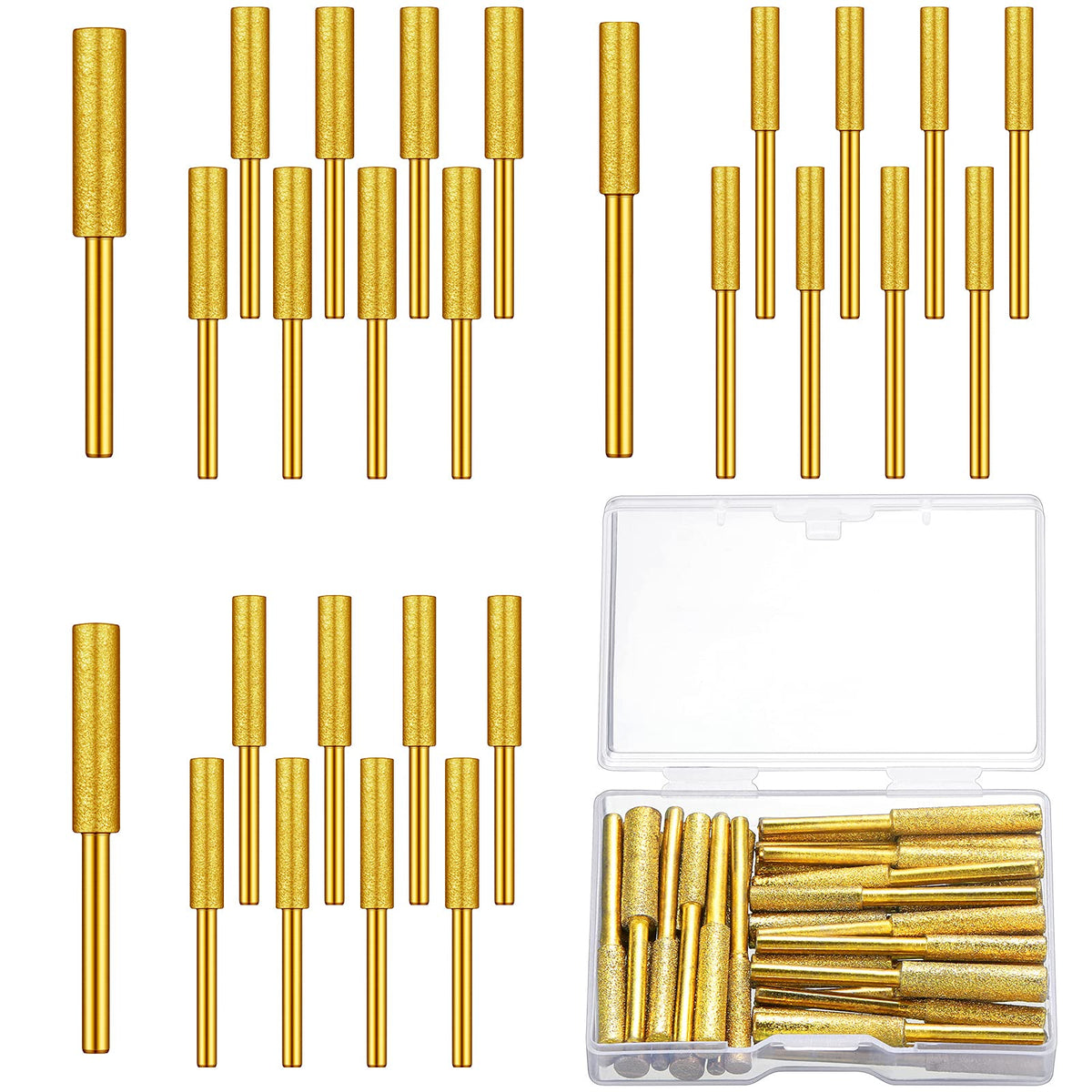 Chumia titanium diamond sharpener bits for 5/32 inch wheels enable precise grinding.