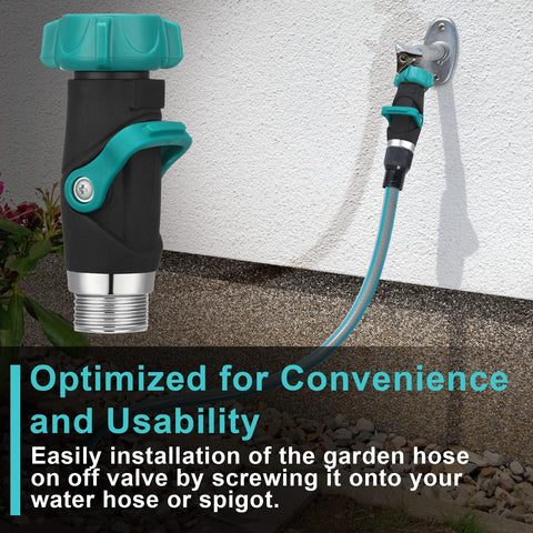Chunful no-leak connection design reduces drips around the hose bib.