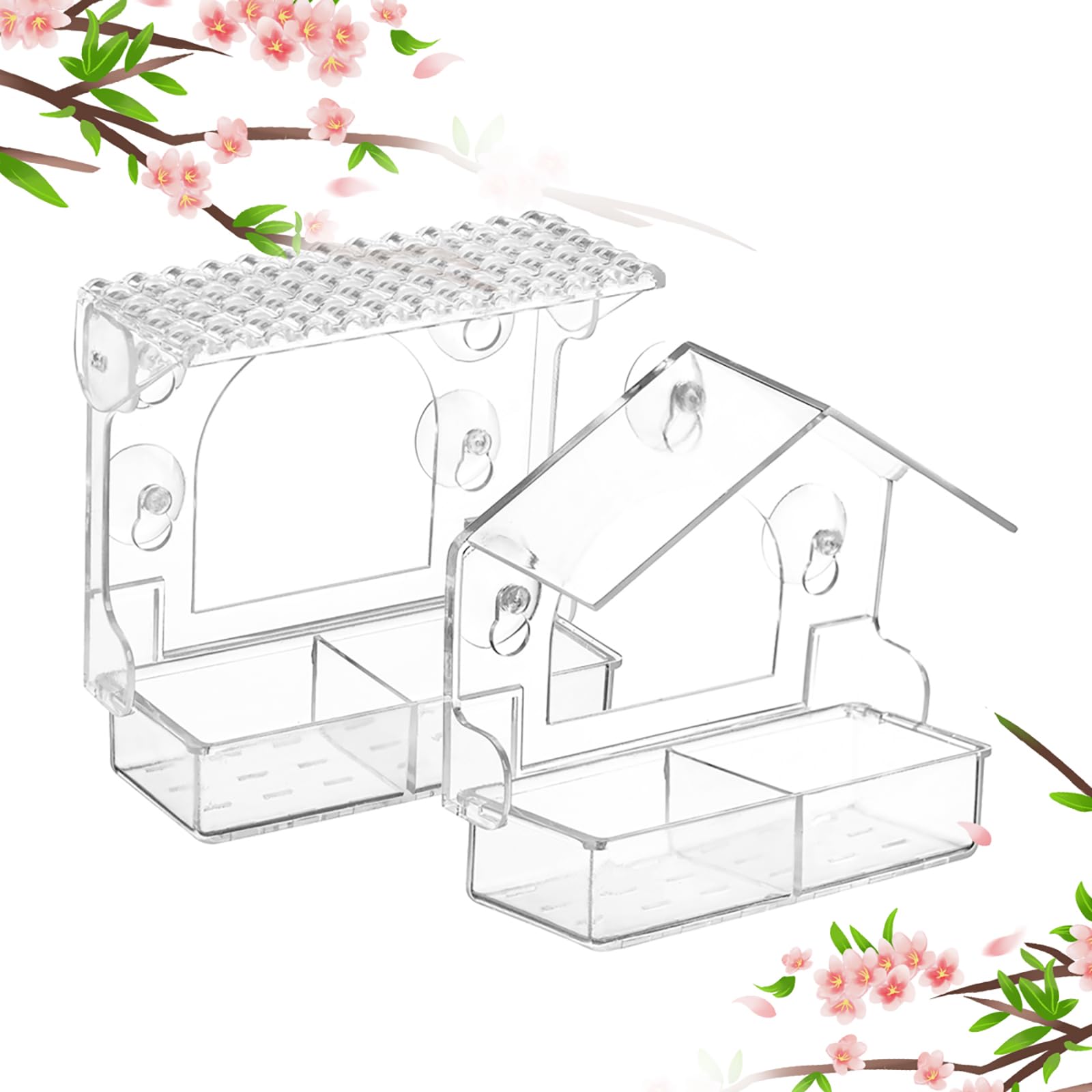 Chunhai window bird feeder with strong suction cups for secure mounting.