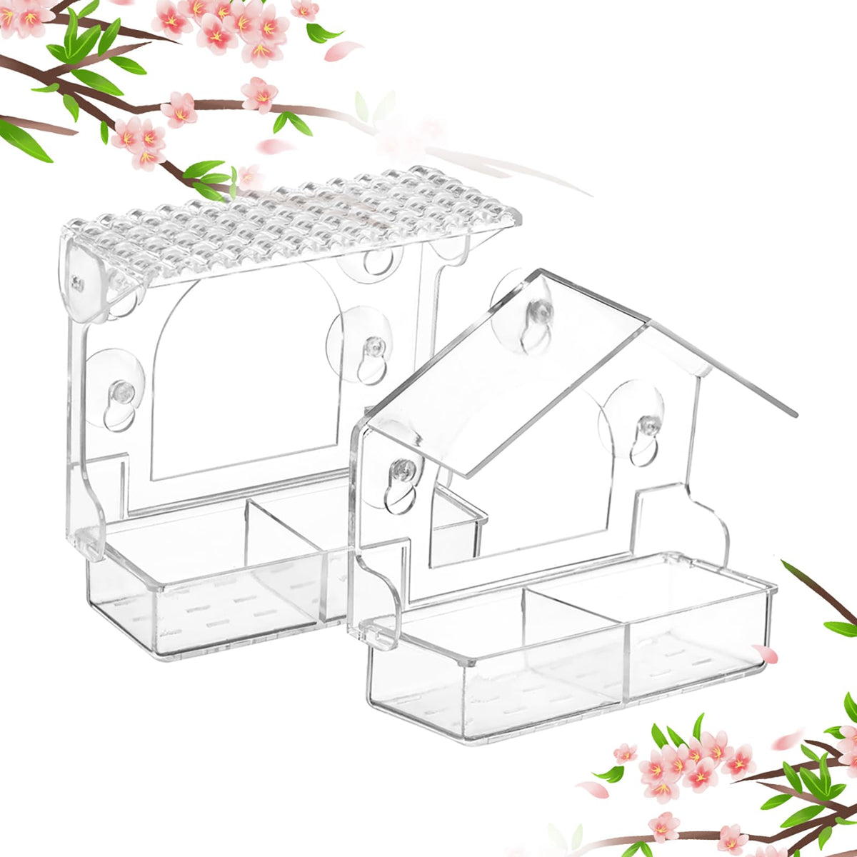 Chunhai window bird feeder with strong suction cups for secure mounting.