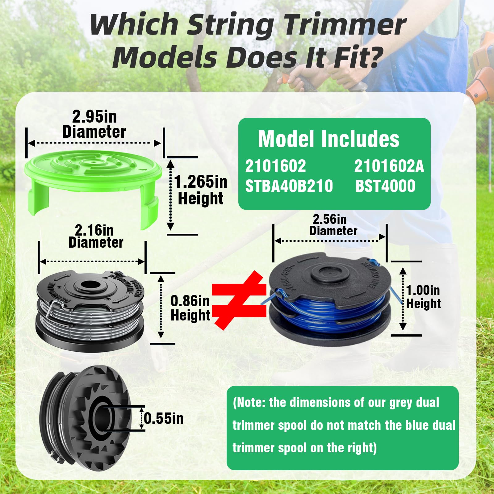 Chway 0.065in line detail shows durable, flexible performance.