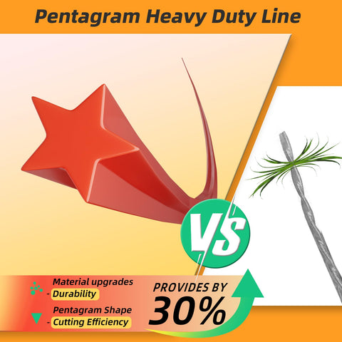 Chway 095 heavy-duty trimmer line offers durable performance against rough vegetation.