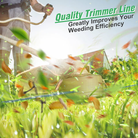 Chway 110 lbs tensile strength guarantees sturdy cutting in tough weeds.