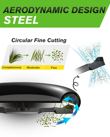 Chway 21 inch mulching blade designed for Bow Tie spindles easy installation