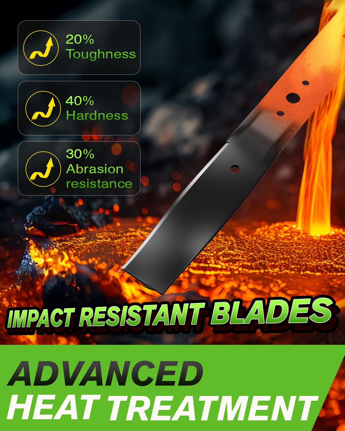 Chway 331737B high-strength steel blade for durability in demanding yards.