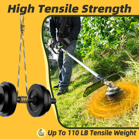 Chway abrasion-resistant trimmer line extends life between replacements.
