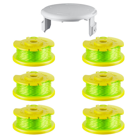Chway AC80RL3 replacement trimmer string spools for Ryobi-compatible trimmers to simplify maintenance.