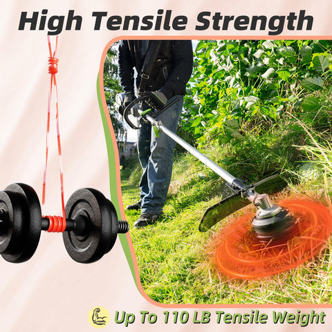 Chway AL2420P line cuts through thick weeds with triangle twist.