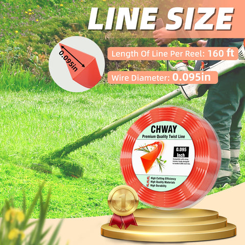 Chway AL2420P compatible with EGO cordless trimmers for convenience.