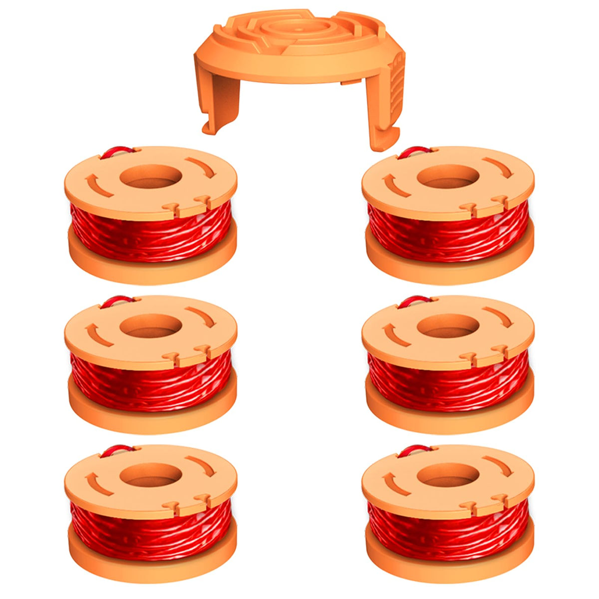 Chway replacement spools for Worx WA0010 enhance cutting efficiency.