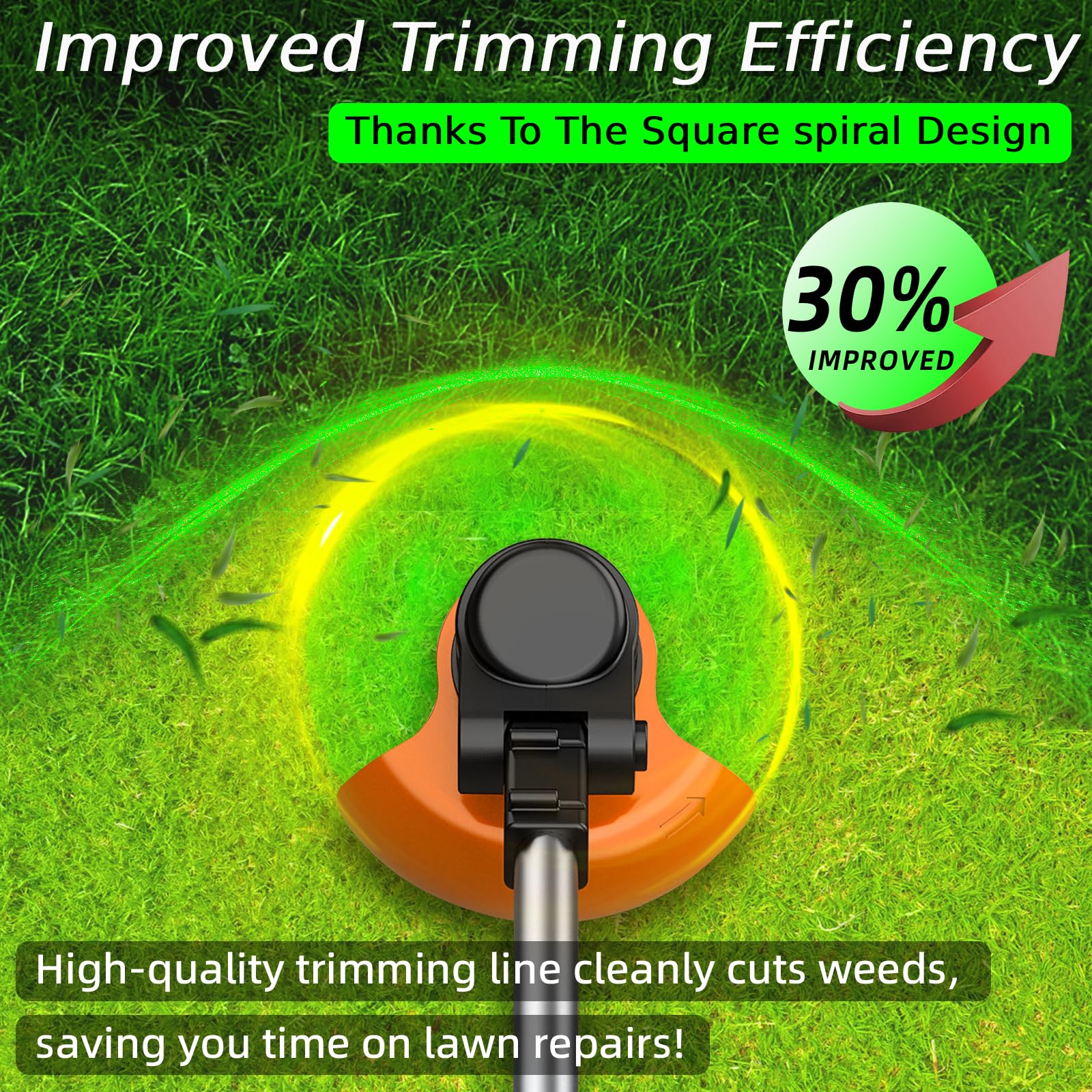 Chway square-twist 0.095 trimmer line for ditch clearing and rugged vegetation