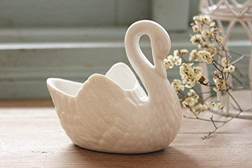 Chyang Good Wife Swan ceramic planter set for succulents, stylish decor for desks and shelves
