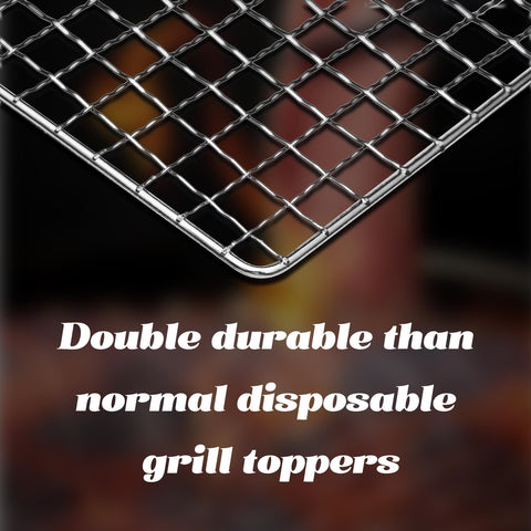 ciamore grill topper corrosion-resistant grid for even heat