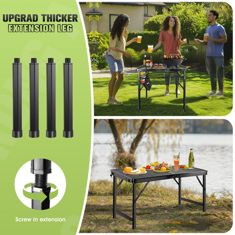 Ciavca portable camping table suits BBQs, picnics, and campsite setups.