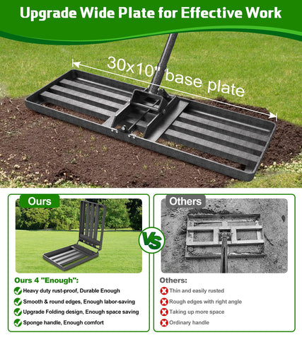 Ciciany folding design keeps the yard tool compact for storage.