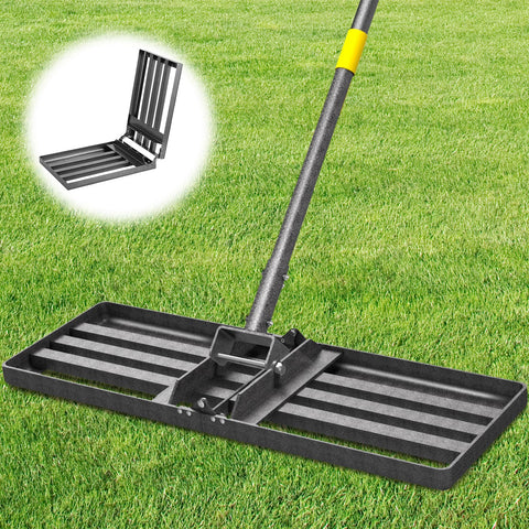 Ciciany lawn leveling rake head 30x10 inches for quick even soil spread.