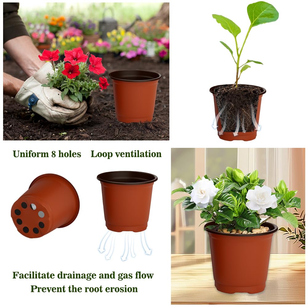 Cidenbio indoor outdoor plant pot suitable for seedlings, herbs, and flowers.