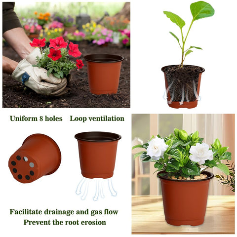 Cidenbio indoor outdoor plant pot suitable for seedlings, herbs, and flowers.