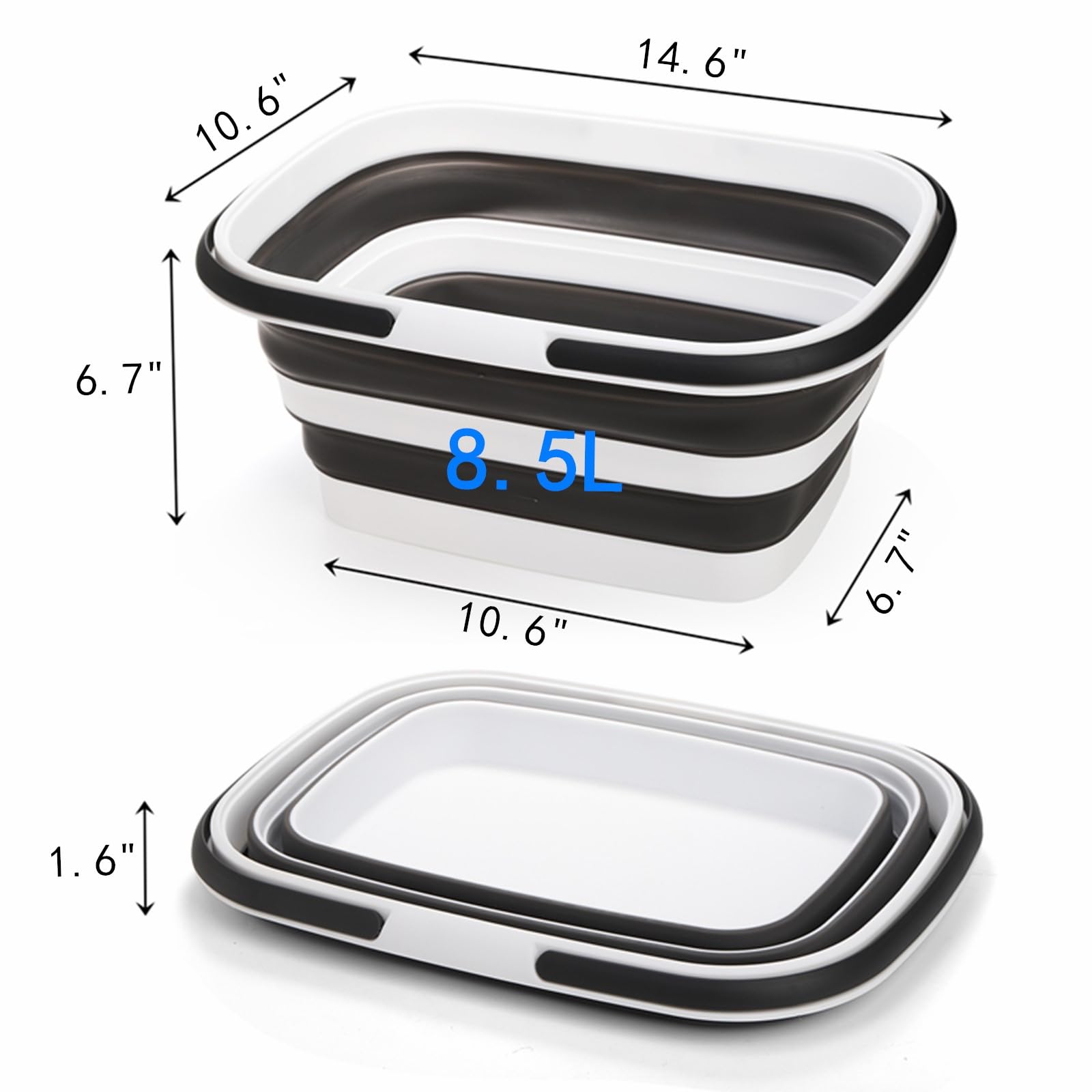 Cididu two-pack collapsible tubs enable compact transport and flexible setup.