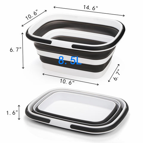 Cididu two-pack collapsible tubs enable compact transport and flexible setup.