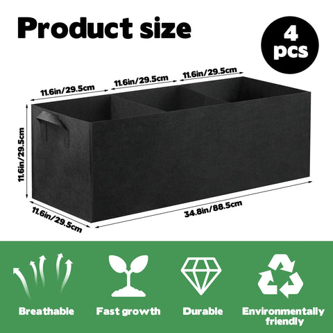 CIEOVO fabric grow bags with handles for easy relocation indoors or outdoors.