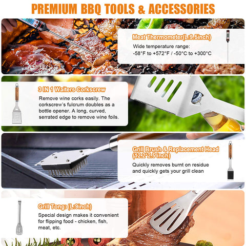 Cifaisi grill mats prevent sticking while cooking delicate meats.
