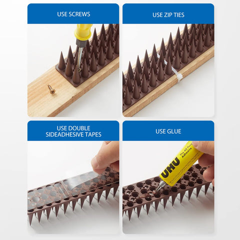 CIIC bird spikes cuttable to fit narrow gaps