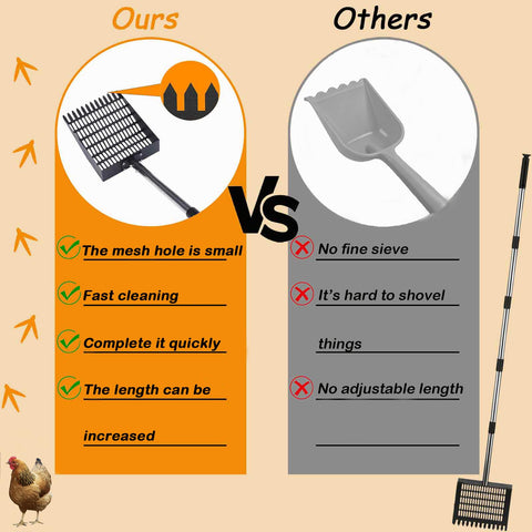 CinchLynx coop cleaning tool suitable for chicken coops and goat stalls.