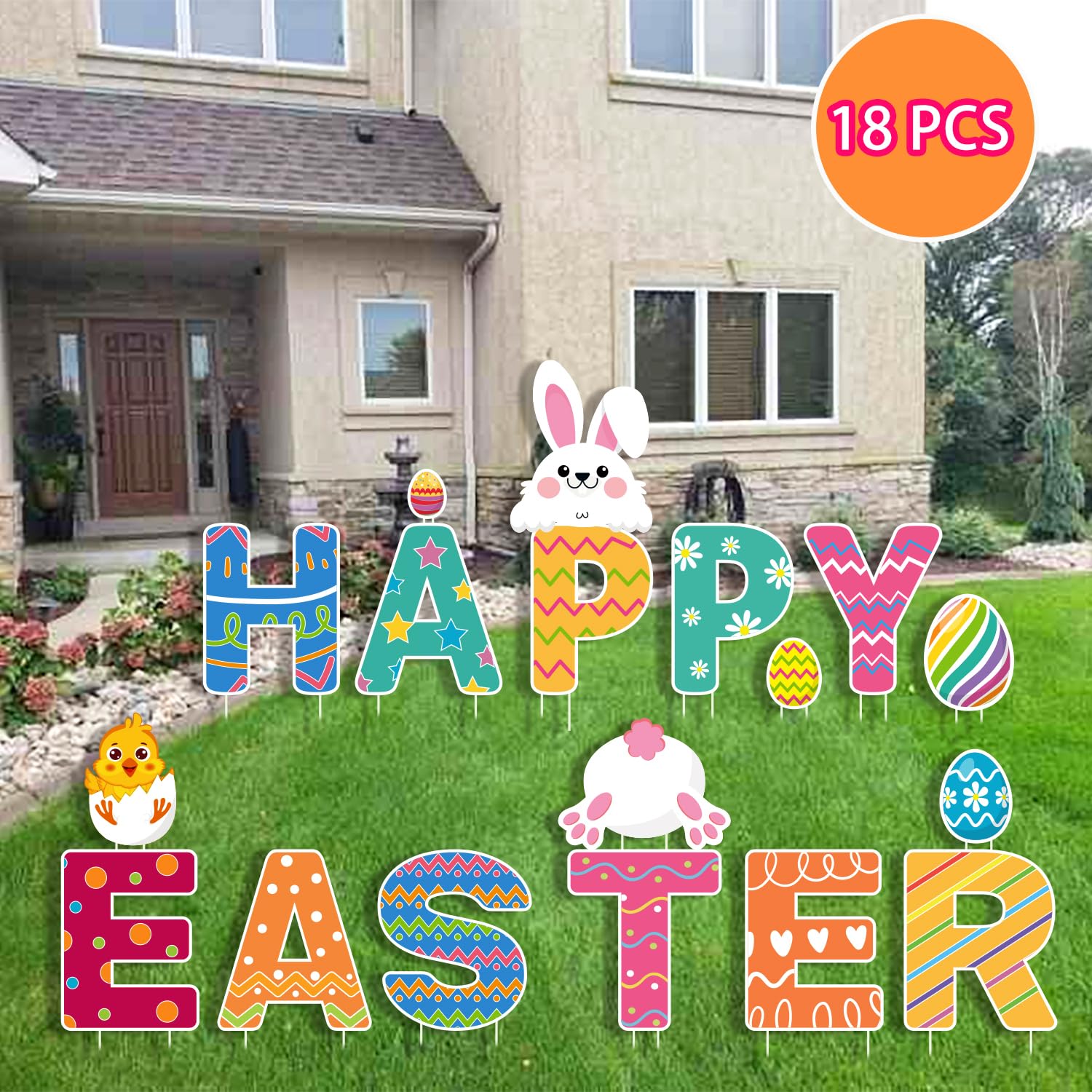 CiniQy bunny cutouts add playful charm to lawns and gardens.
