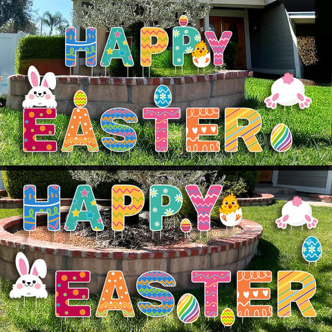 CiniQy yard signs include sturdy metal stakes for quick ground placement.