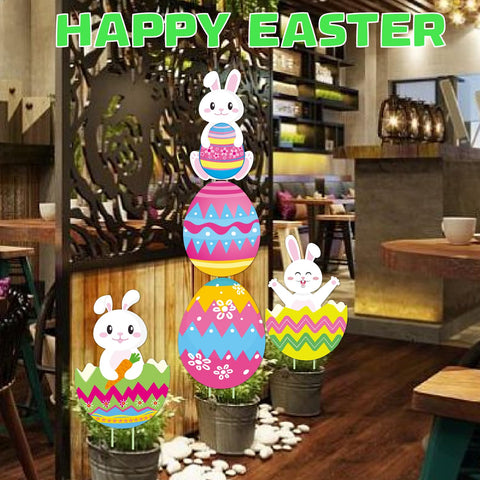 CiniQy 48-inch Easter decor adds festive charm to patios.