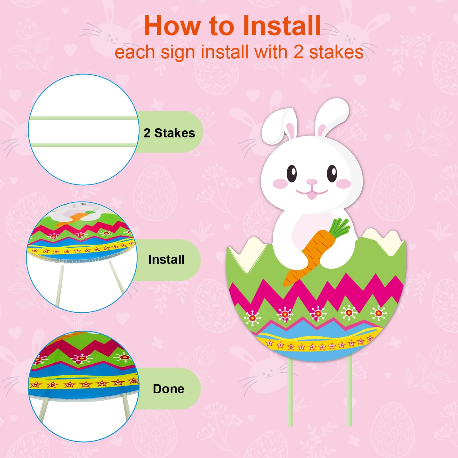 CiniQy outdoor lawn decor for gardens and porches during spring celebrations.