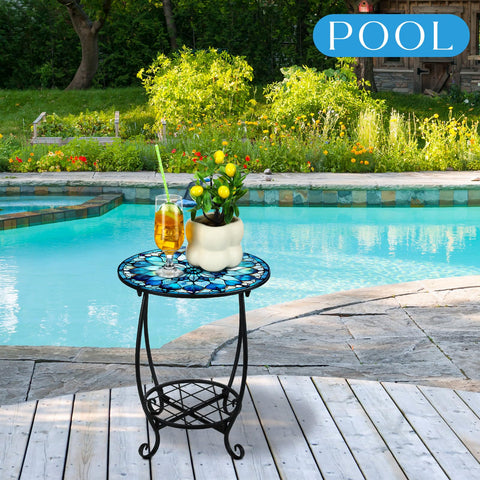 Cinnvoice butterfly-pattern table detail adds decorative flair to your space.