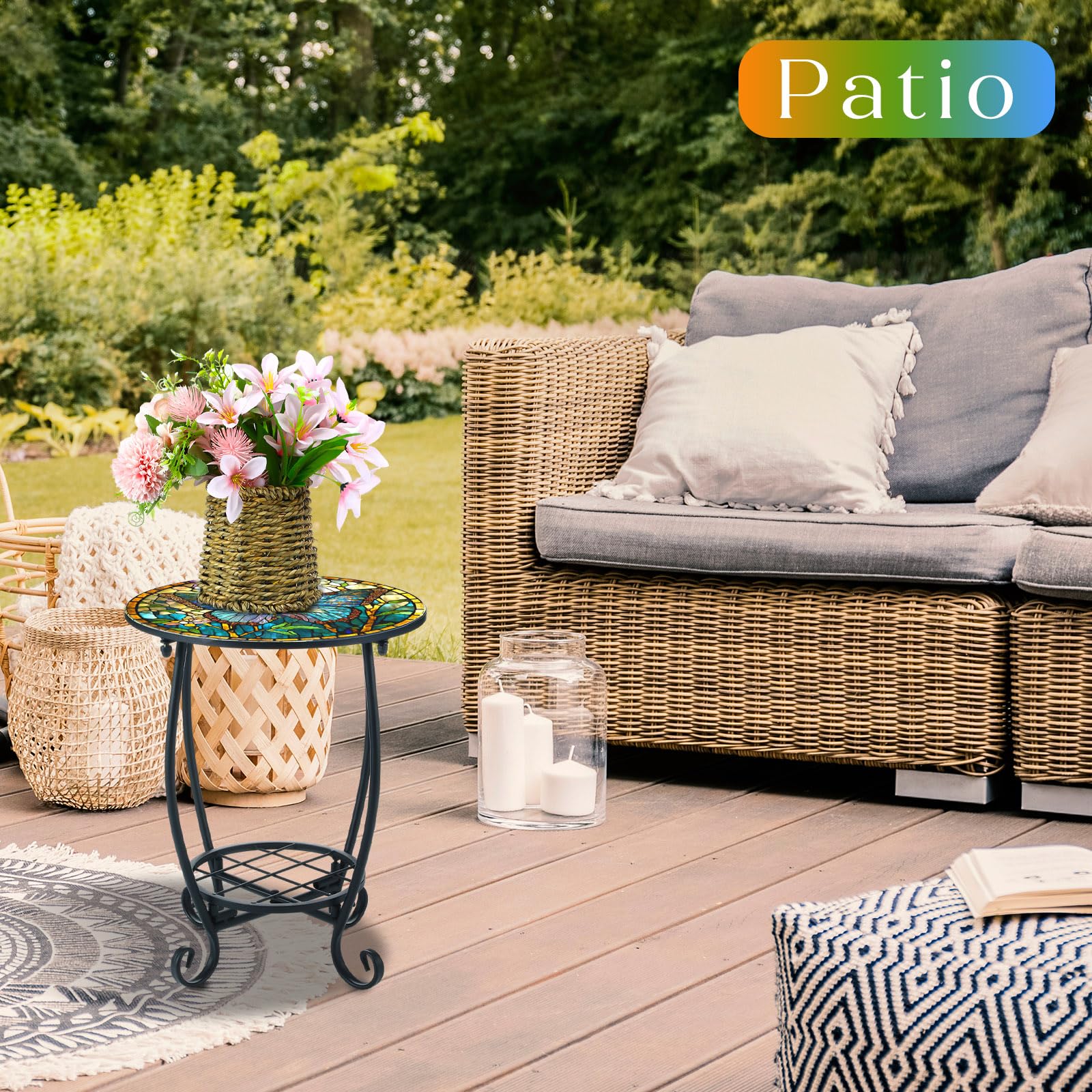 Cinnvoice double-layer design keeps plants and cups neatly organized.