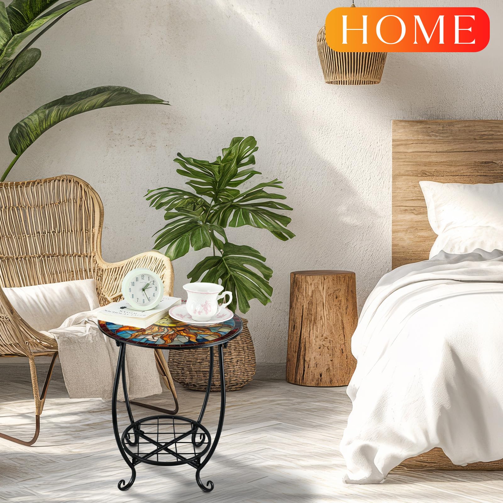 Cinnvoice easy-assembly round table design allows quick setup.