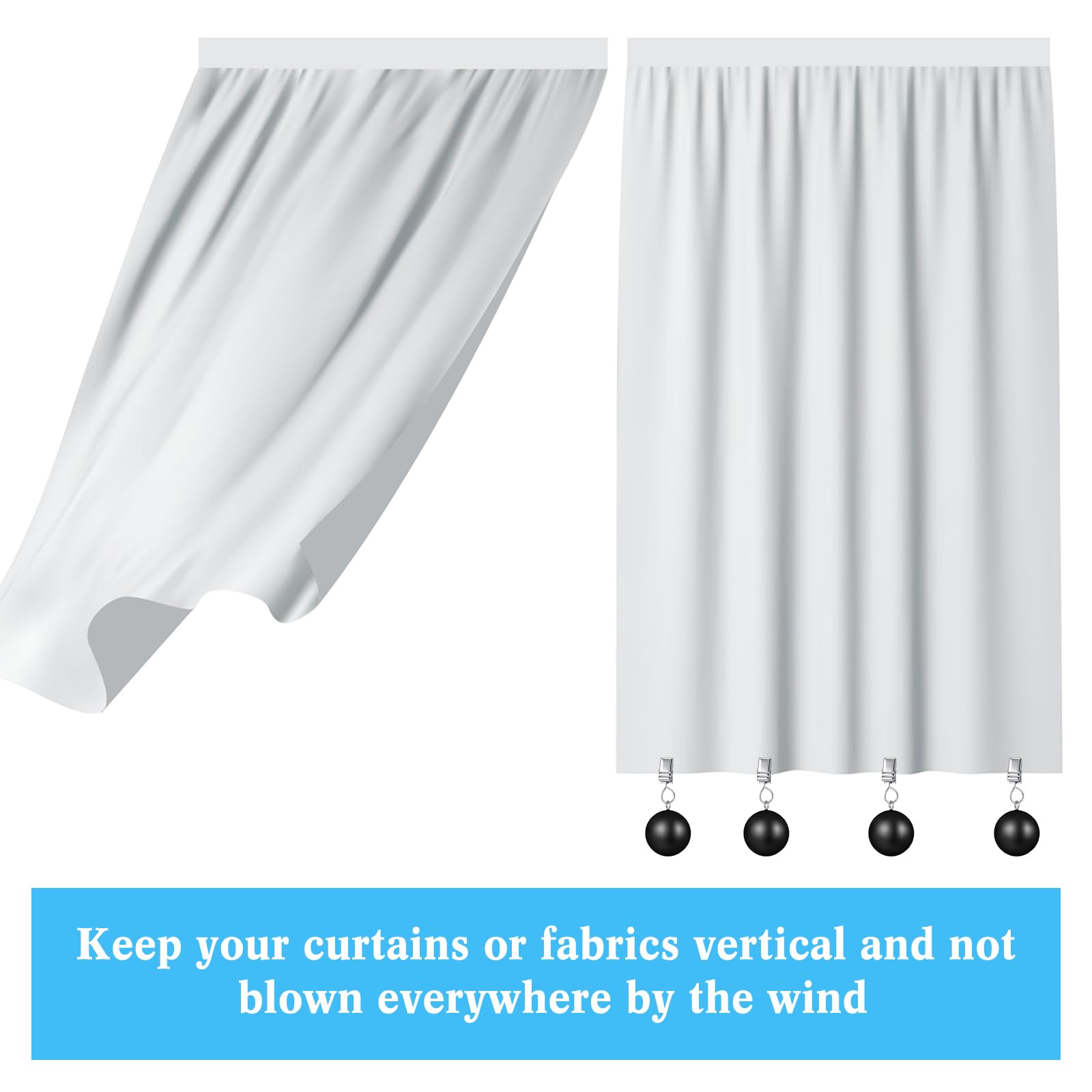 Cinnvoice ball clip secures sofa covers for a clean look