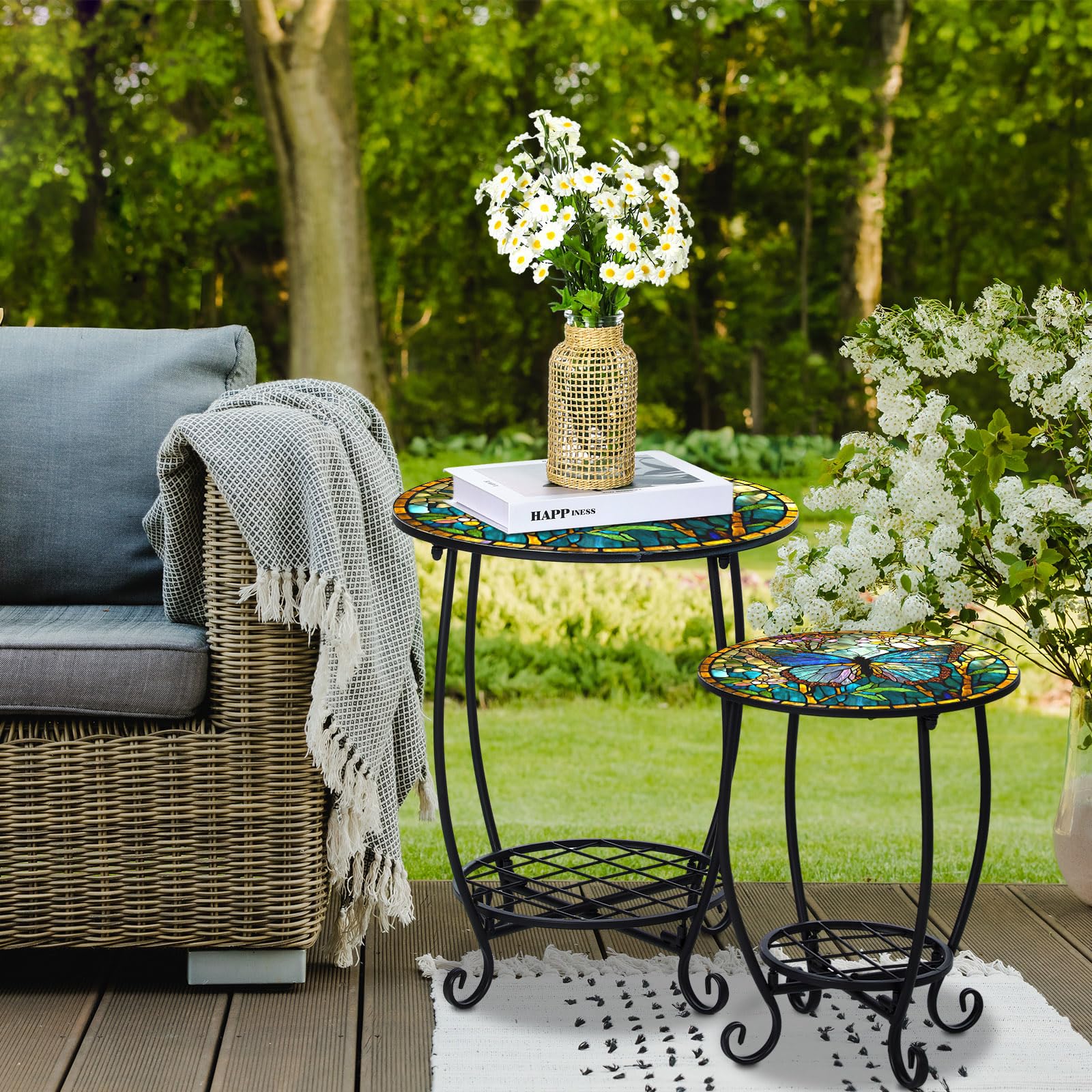 Cinnvoice indoor outdoor setup showing versatile placement for porch or living area.