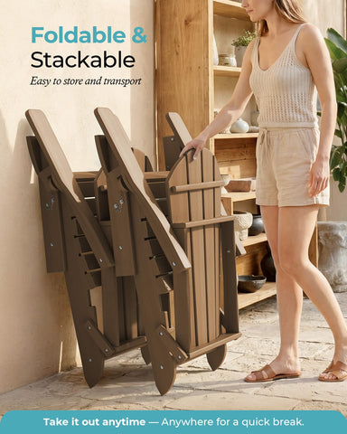 Ciokea chair with widened armrests suitable for laptops outdoors