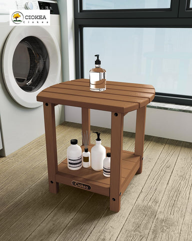 Ciokea Adirondack side table easy to assemble and low maintenance for patios