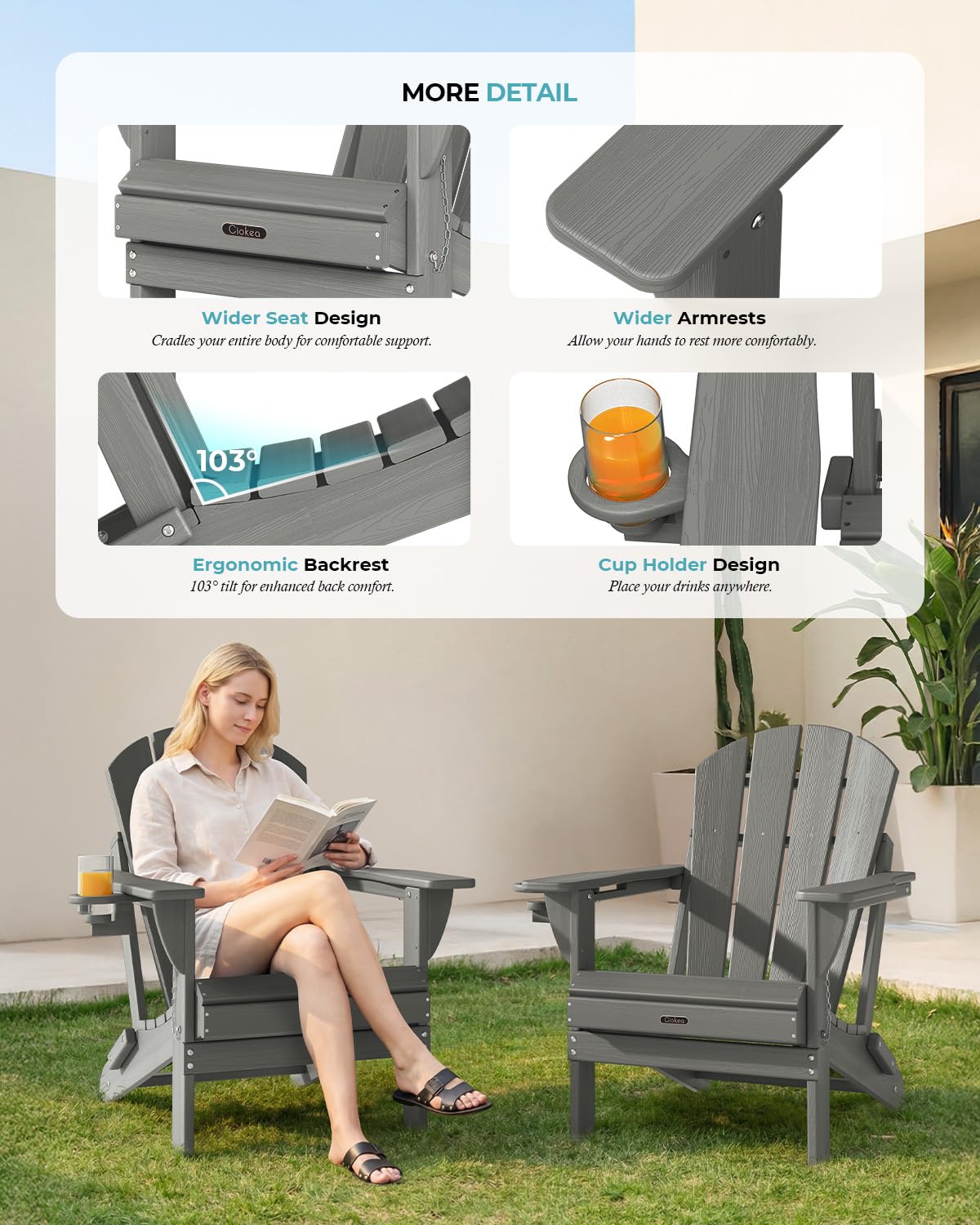 Ciokea assembly guide illustration shows quick 15-minute setup.