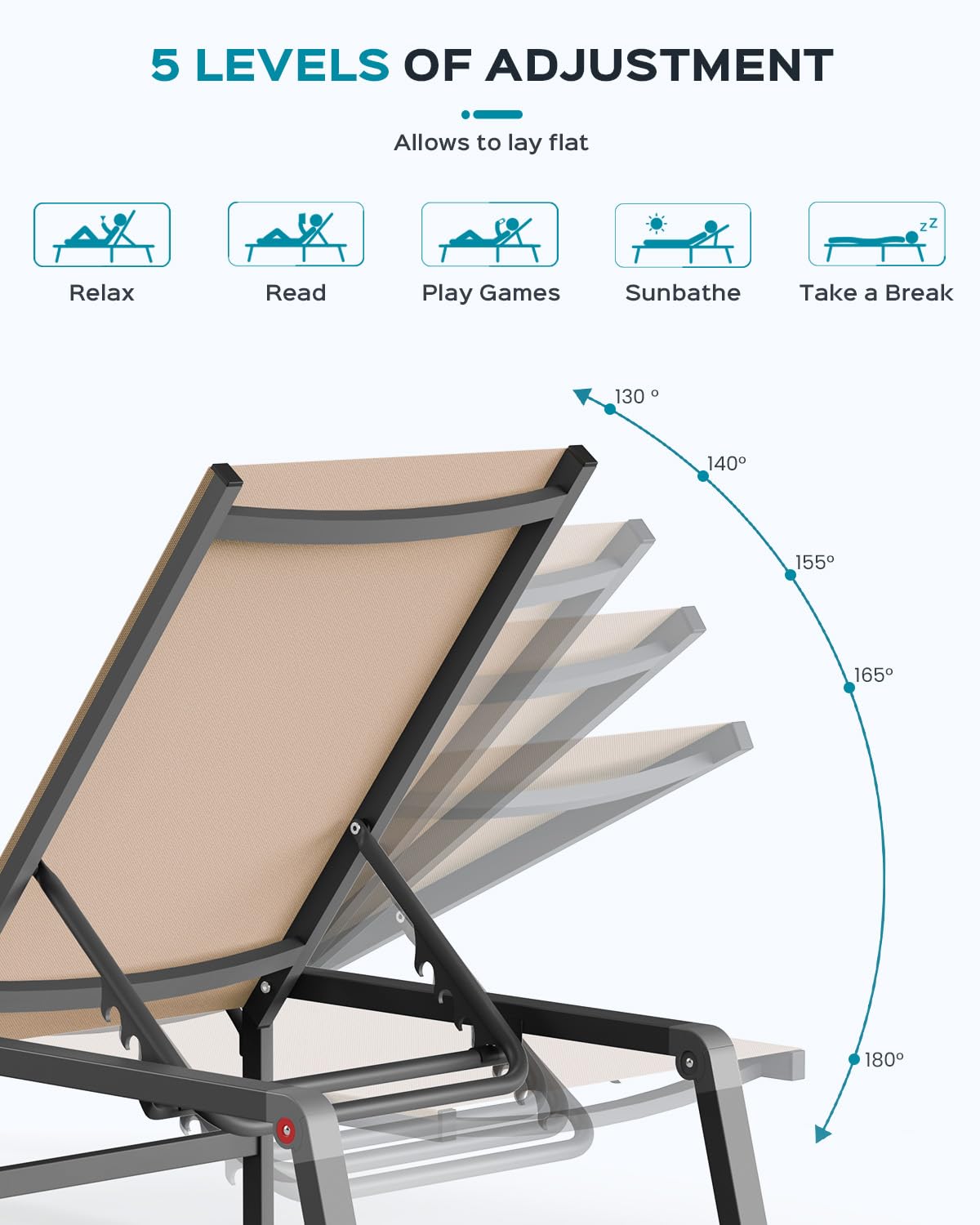 Ciokea portable outdoor chair with easy storage after use